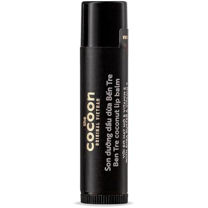 COCOON BEN TRE COCONUT LIP BALM  DEEP HYDRATION & NOURISHMENT FOR DRY LIPS  NATURAL, VEGAN, CRUELTY-FREE LIP CARE  COCONUT SCENT  5G - Image 1